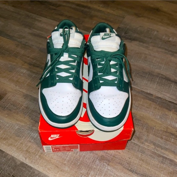 Slightly UsedNike Michigan State Dunk Low shoes